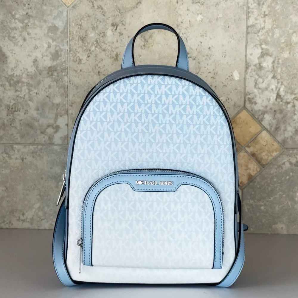 Michael Kors Jaycee MD Backpack MK Ombré Blue Multi
